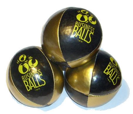 Gold BusinessBalls Juggling Balls